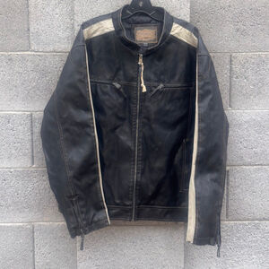 Arizona Jean Company Bomber Jacket Black Beige Men's XXL